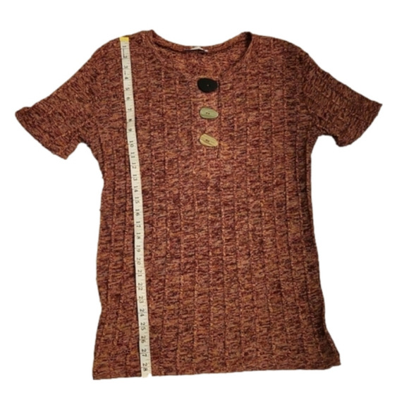 WOMENS ZARA multicolor long short sleeve top size Medium. - Picture 14 of 15